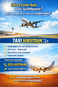 Luchthaven vervoer Taxi Soestdijk